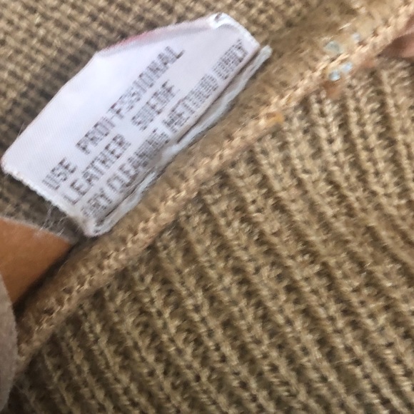 Suede and Cable Knit Zip Front Jacket by Landmark - Picture 6 of 8